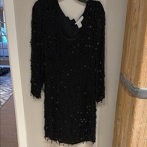 Black Vintage Sequin Dress